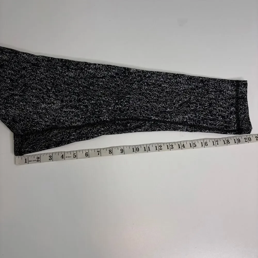 Lululemon Wunder Under High Rise Crop Define Black, White 6
